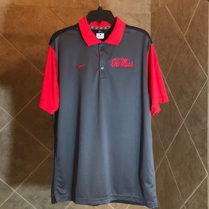 Ole Miss Nike Dri-Fit Polo. Size Large